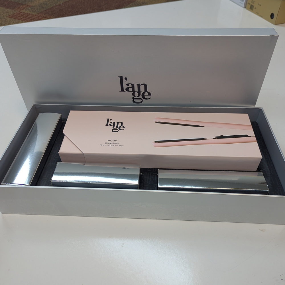 Lange Pink Hair Straightener with Silver Case